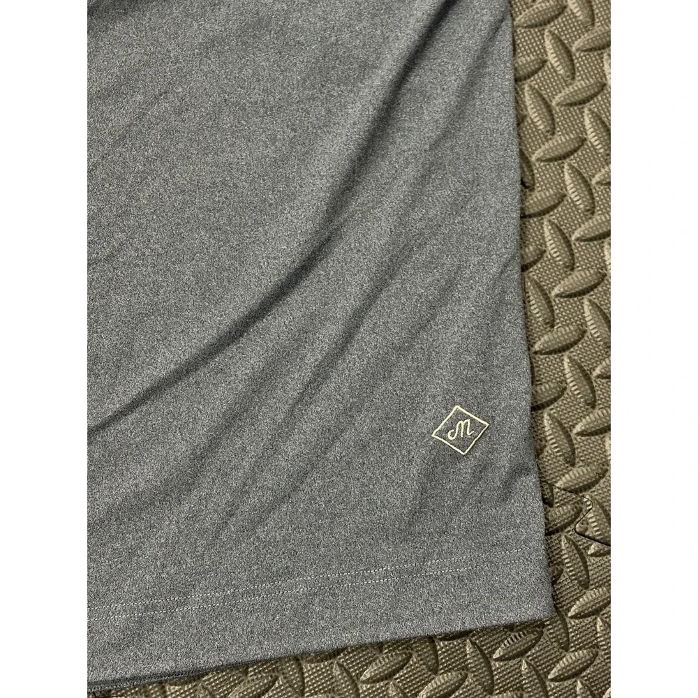 Maide by Bonobos Quarter 1/4 Zip Golf Vest Large Gray Pull Over Outdoor Soft EUC
